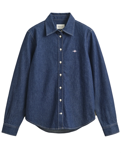 Gant - Reg Denim Hemd - Dark Blue Raw